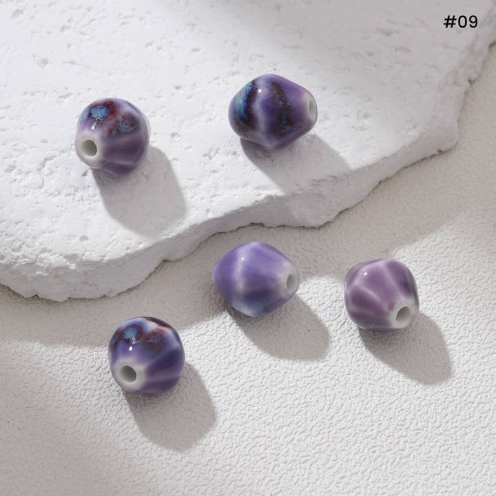 Beads Creation - Wholesale Beads - Diamond Ceramic Bead Sparkling Gemstone Spacer ORG2788