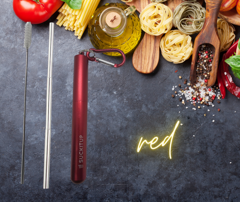 Suck It Up Straws - Vente Paille - Pailles métalliques télescopiques avec étui pour porte-clés et brosse de nettoyage71