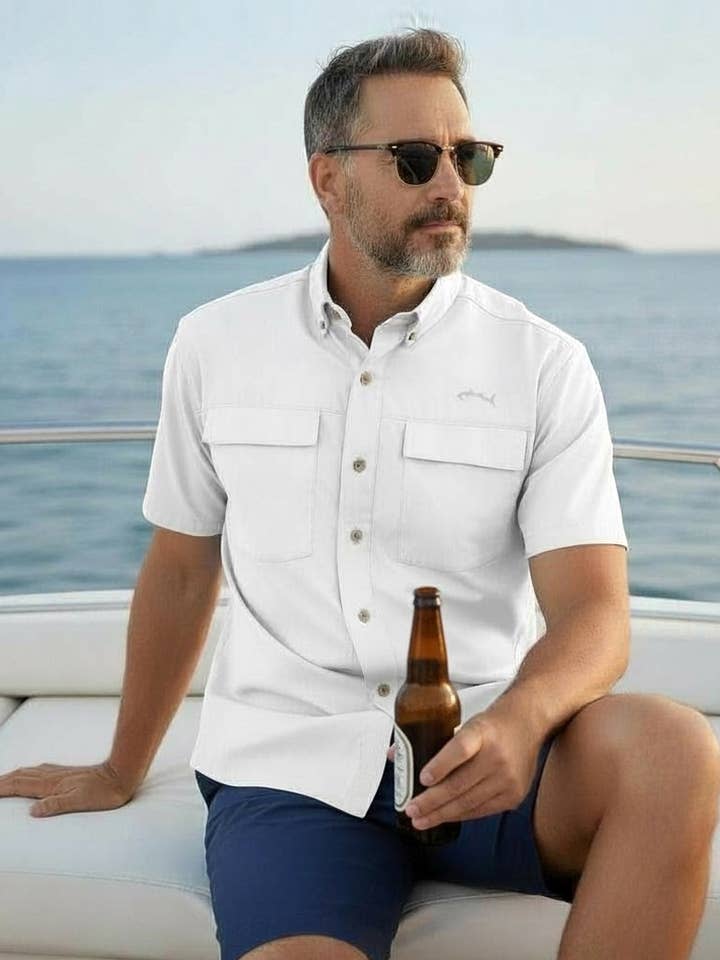 Short Sleeve Performance Sport Shirt for wholesale by Bluefin USA