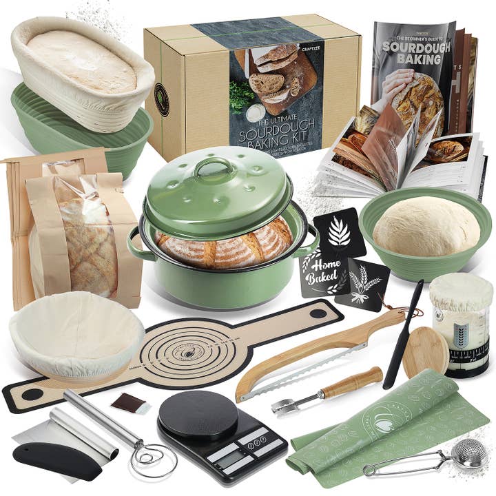 CraftZee – wholesale DIY food kit – Sourdough Baking Kit - Sourdough Bread Baking Supplies
