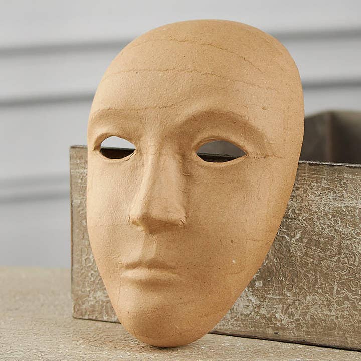 Factory Direct Craft - Wholesale Paper Mache - Paper Mache Mask – Blank Face for Creativity and Expression