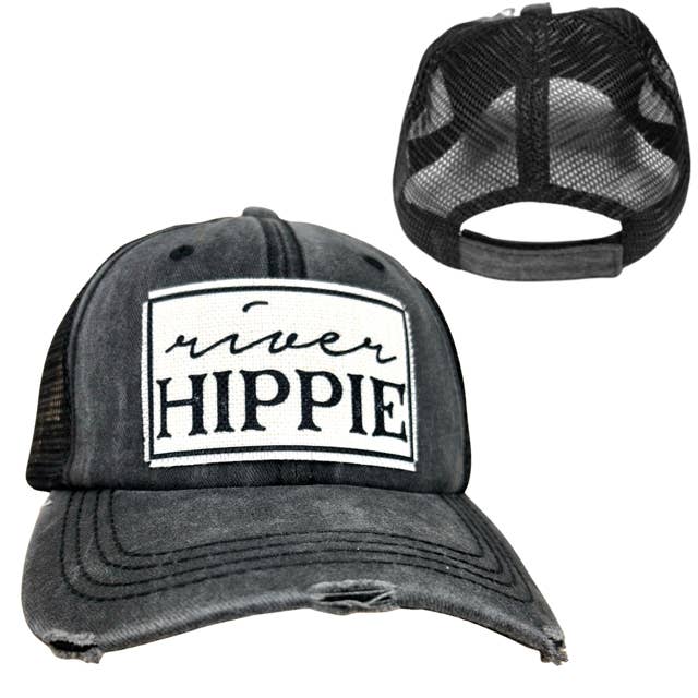 dkhandmade - Wholesale Trucker Hat - Unisex - RIVER HIPPIE | UNISEX HAT | DISTRESSED4