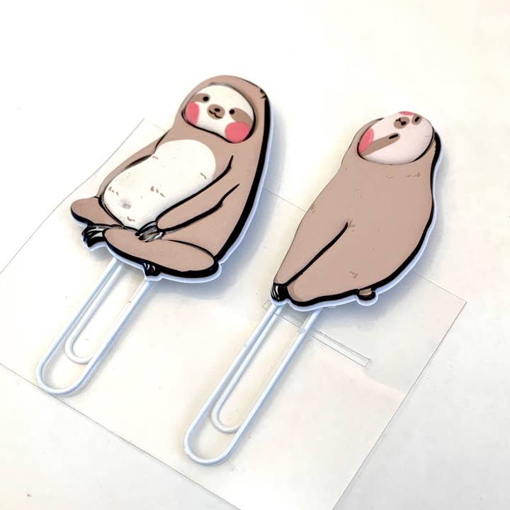 BCmini - Wholesale Paperclip - Sloth Clips-2 Styles