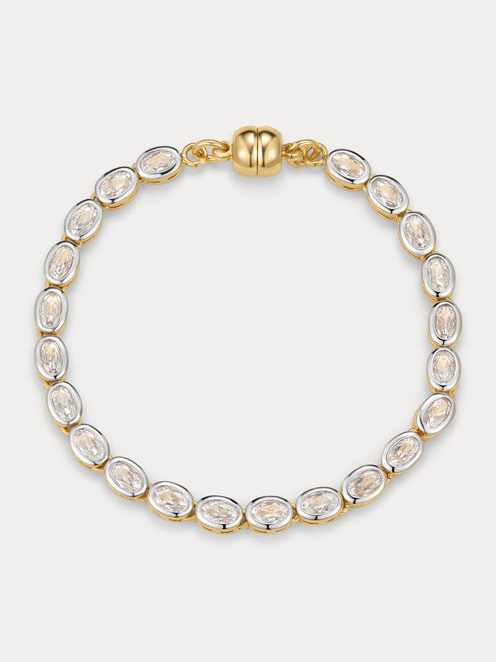 The Palais Tennis Bracelet-Gold for wholesale by Luv AJ