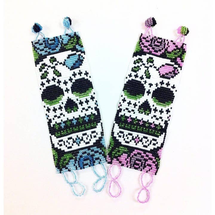 Lumily – wholesale Pärlarmband – Sugar Skull | Catrina Seed Bead Justerbart stängningsarmband7