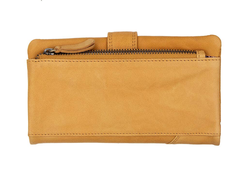 PRIMEHIDE - Venta al por mayor Cartera - Mujer - Monedero de piel grande Crumble - 65038