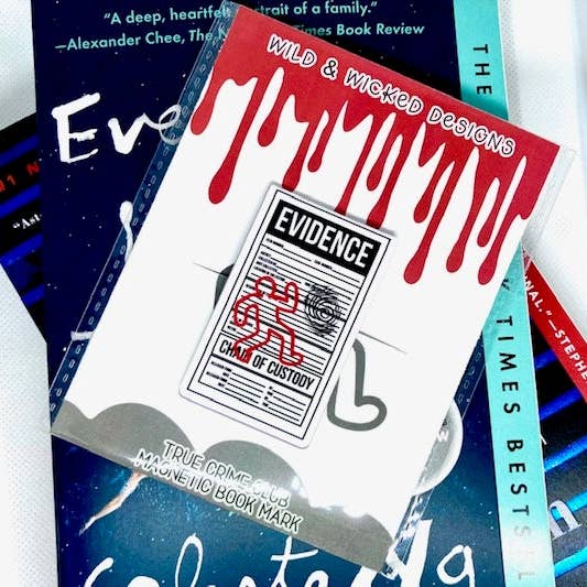 Feuille de journal des preuves de crime véritable - Preuve - Meurtre mystère - Marque-page magnétique pour la vente par Wild & Wicked Designs