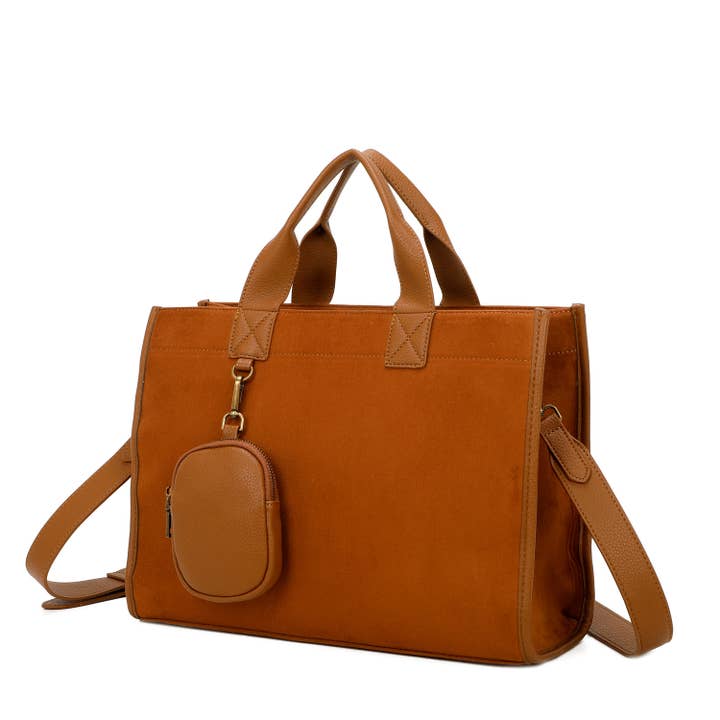 AMPERE CREATIONS – Sacola - Mulher por atacado – Tiara Vegan Bracelete ajustável em pele e mini-bolsa em camurça8