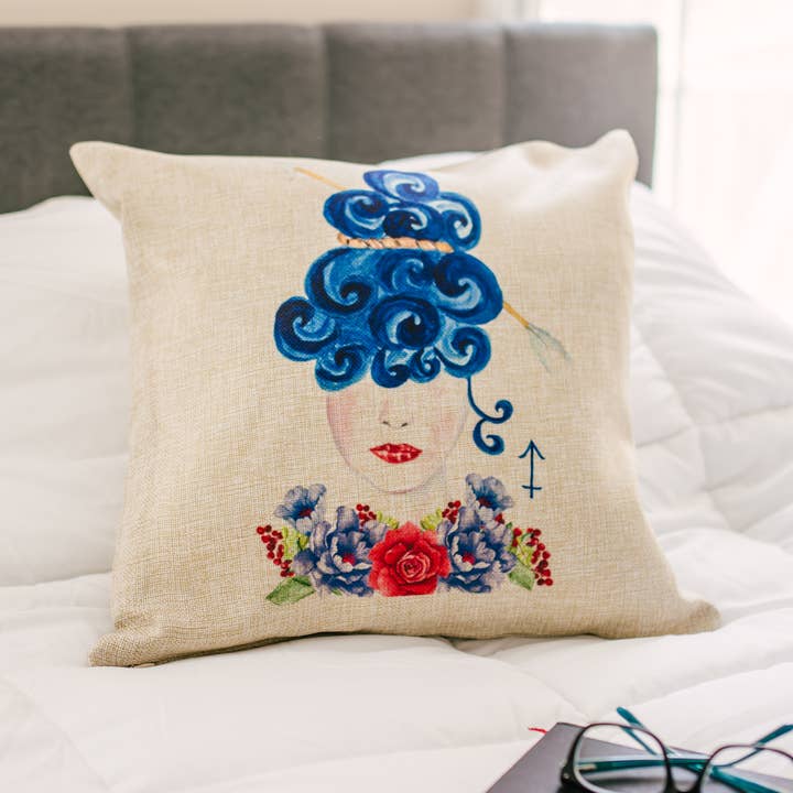 Zodiac Pillow Cover - Zodiac Gifts - Astrology Gifts for wholesale by The Violet Peanut