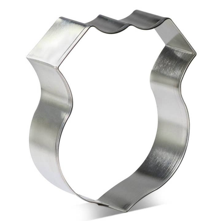 CookieCutter.com - Wholesale Cookie Cutter - Police Badge Cookie Cutter 4.25 in B1600
