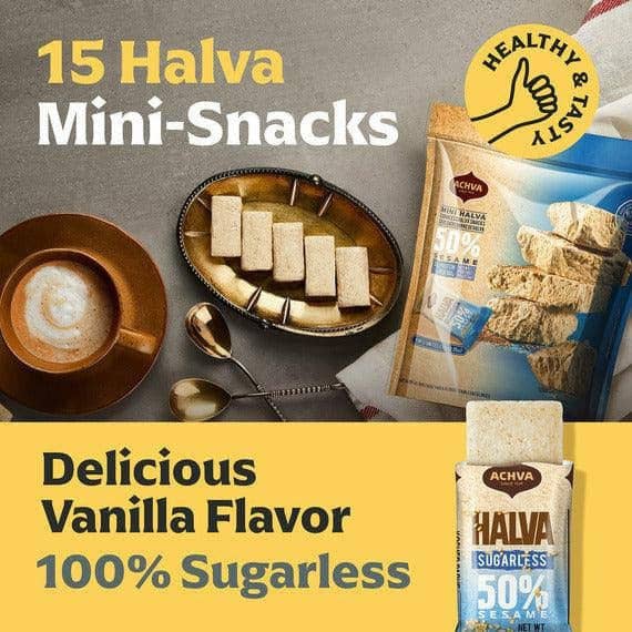 Galil Brands - Wholesale Snack Bar - Mini Halva Snack Bag | Sugar-Free Halva | 5.3 oz1