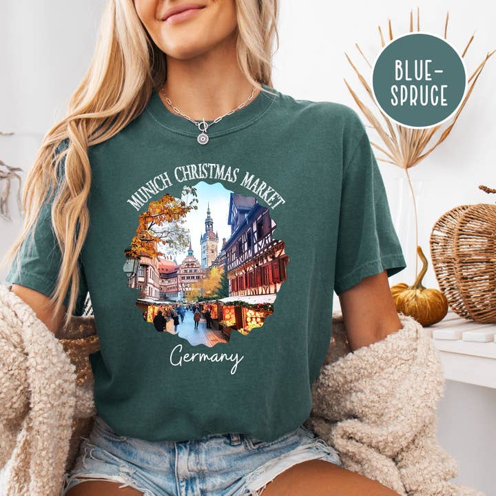 Munich Germany Christmas Market Comfort Colors® Tee for wholesale by CindyL Boutique