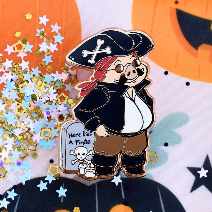 Halloween Pirate Slayer Enamel Pin for wholesale by The Moonborn