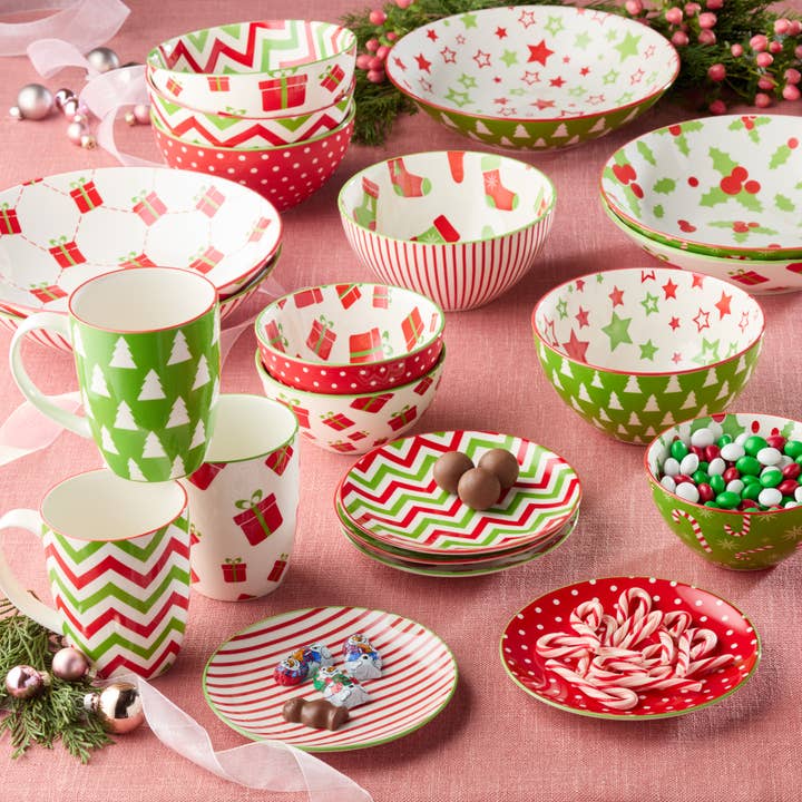 Certified International - Wholesale Bowl - Holiday Fun Christmas All Purp Bowl 6x3 (6) asst.