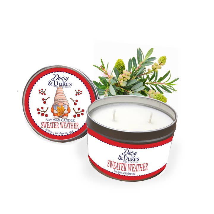 Sweater Weather 16 oz. candle for wholesale by Daisy & Dukes Gifts