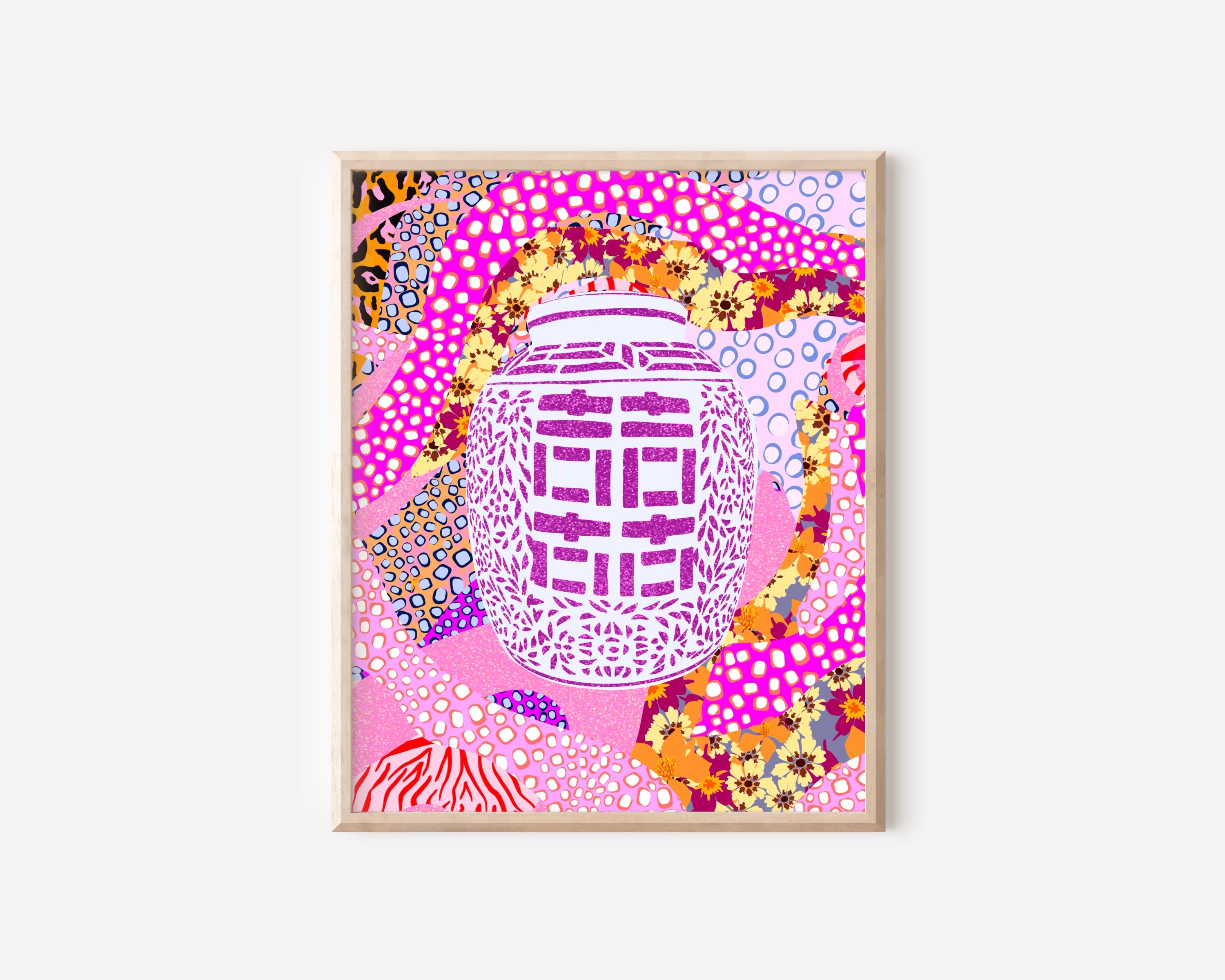 HoldThatPunch - Wholesale Art Print - Maximalist Chinoiserie - Ginger Jar No. 2