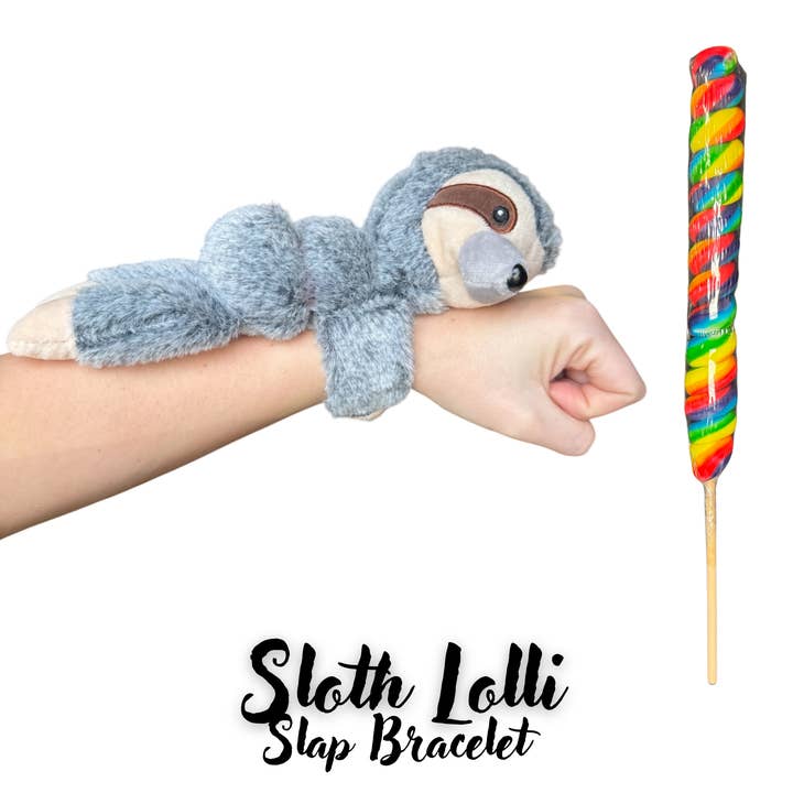 Sloth Lolli Slap Bracelet for wholesale by Trend Zone