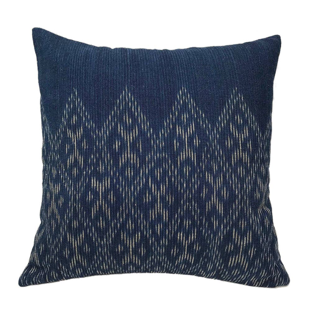 SLATE + SALT - Vente Housse de coussin - Housse de Coussin Indigo Diamond0