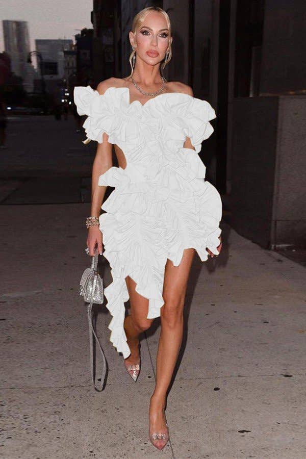 Aria Romance - Wholesale Dress - Women's - Pleated Halter Neck Midi Dress5