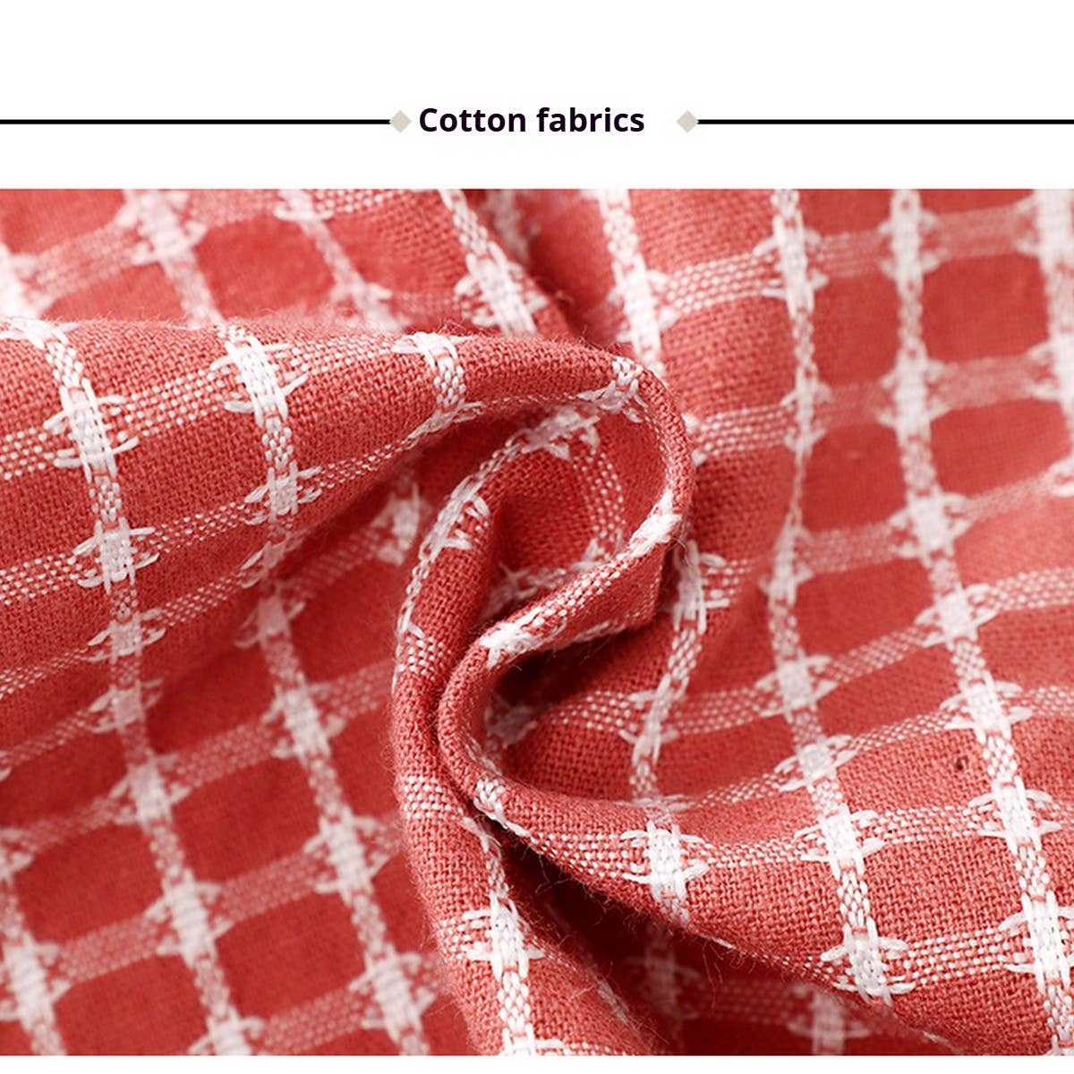 ACCITY - Wholesale Apron - Cotton Striped Grid Kitchen Apron with Pocket_CWMM1009541