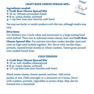 Country Home Creations - Wholesale Dip - Taste of Michigan - Michigan Craft Beer Cheese Spread2