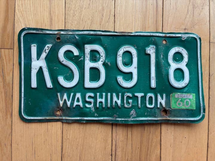 1958 to 1962 Washington State License Plate - Check W/ DOL First For YOM for wholesale by RusticPlates