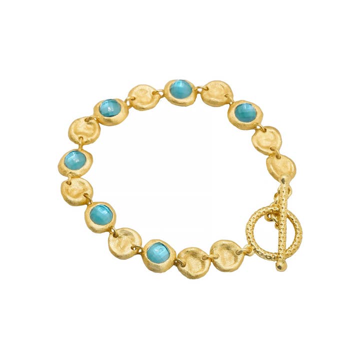 Aziza Stone linked Bracelet for wholesale by Marcia Moran