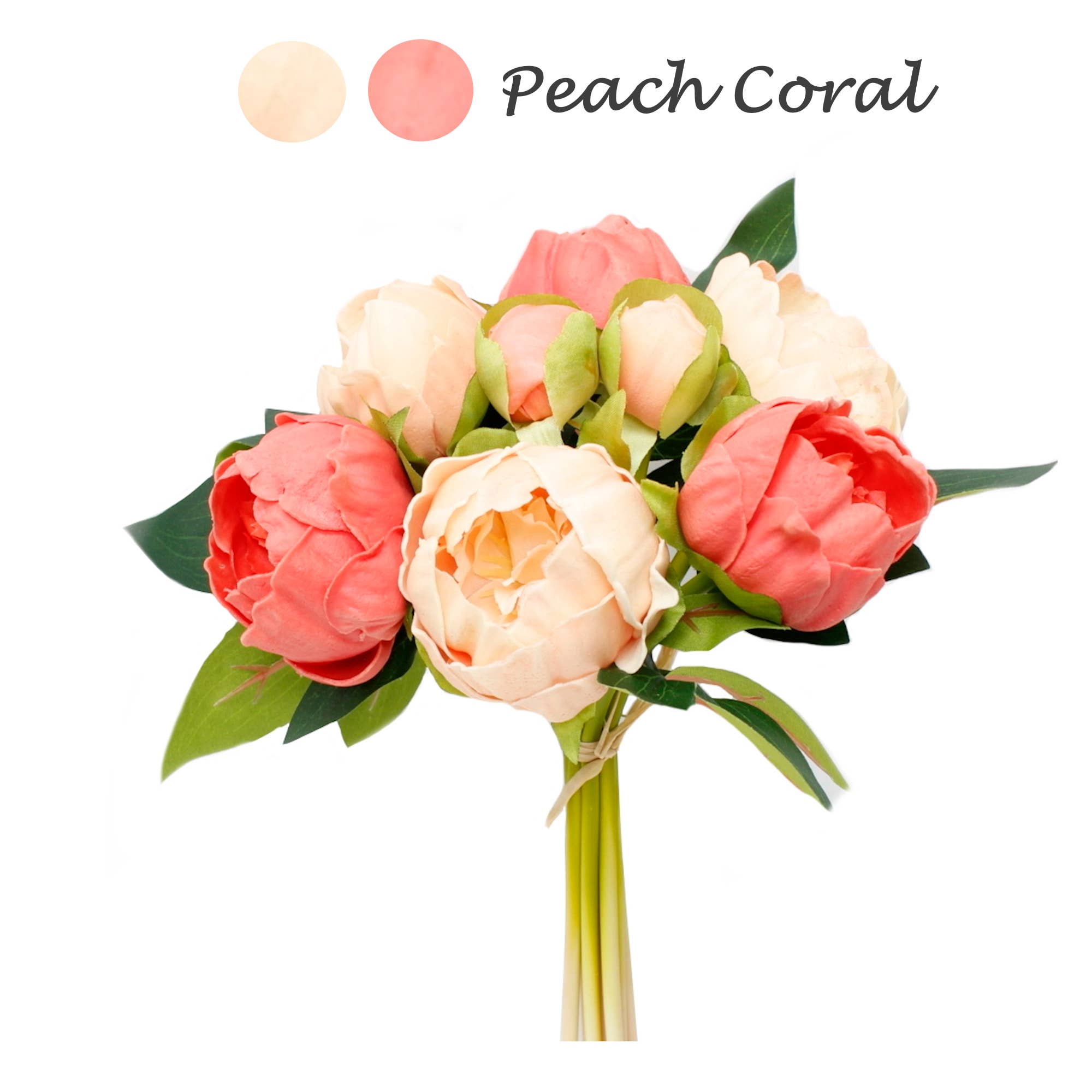 Angel Isabella - Wholesale Artificial Flowers - Case Packed Value-10 Bundles Real Touch Faux Peony bundle9