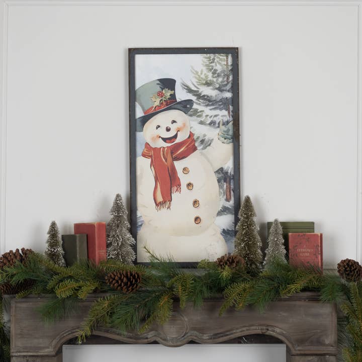 28" JOLLY SNOWMAN PRINT for wholesale by Ragon House