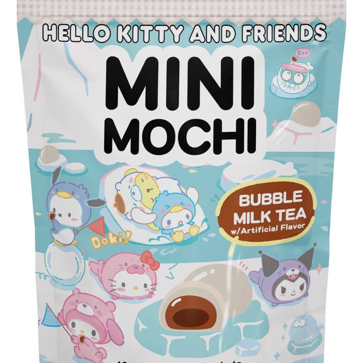 Sanrio Hello Kitty and Friends Mini Mochi Bubble Milk Tea 6.3 oz for wholesale by Cow Crack Wholesale