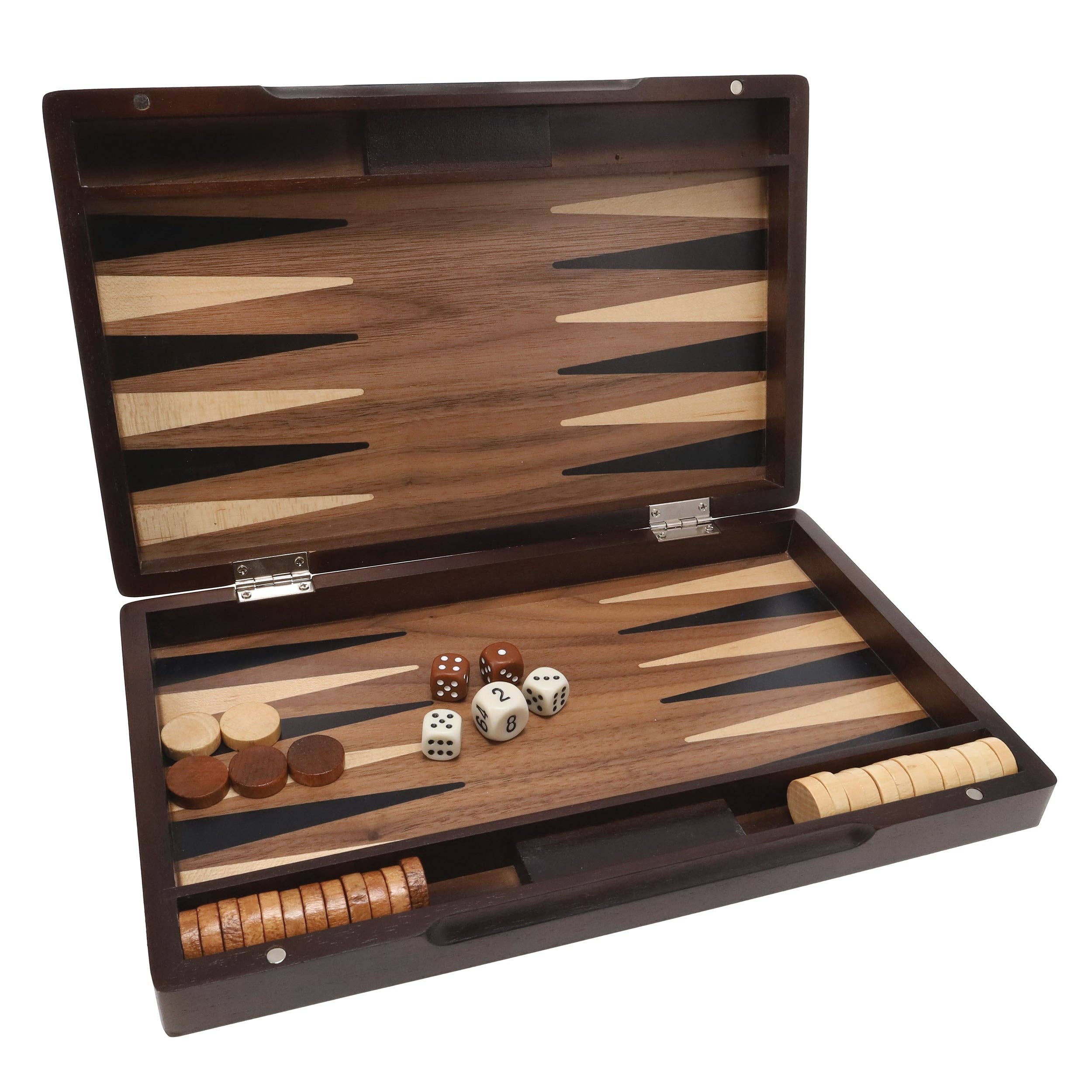 Wood Expressions - Wholesale Board Game - Backgammon Set - 12 in.1