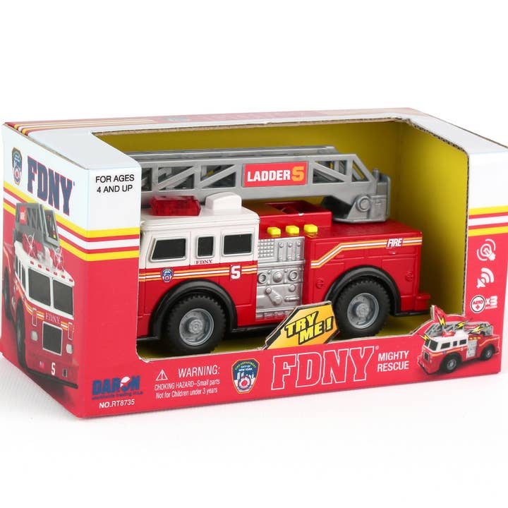 Daron Worldwide Trading - Wholesale Toy Car/Truck - Kids - RT8735 FDNY Mighty Fire Truck w/light & sound by Daron Toys
