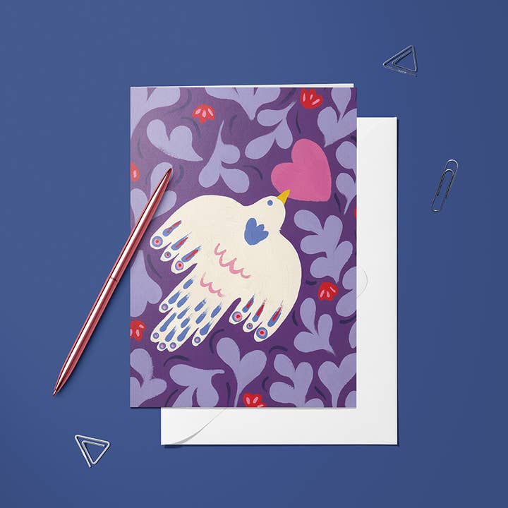 Kort - Fugle Hjerte for engroshandel hos Hello couleur