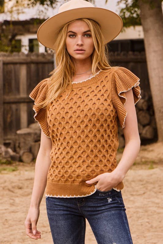 Oddi - Wholesale Gebreide top - Dames - Plus Solid Cable Knit9