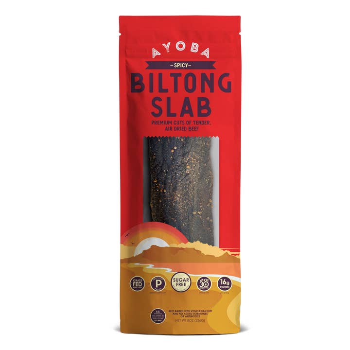 Ayoba - Wholesale Jerky - Spicy Grass Fed Beef Whole Biltong Slab