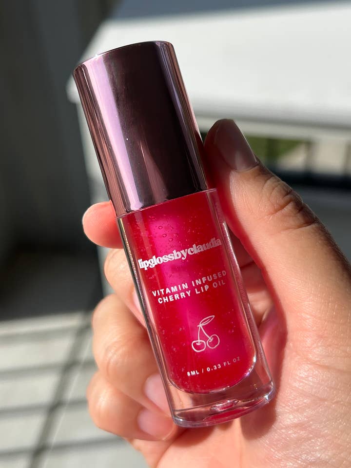 Cherry Lip Oil for wholesale by Lipglossbyclaudia