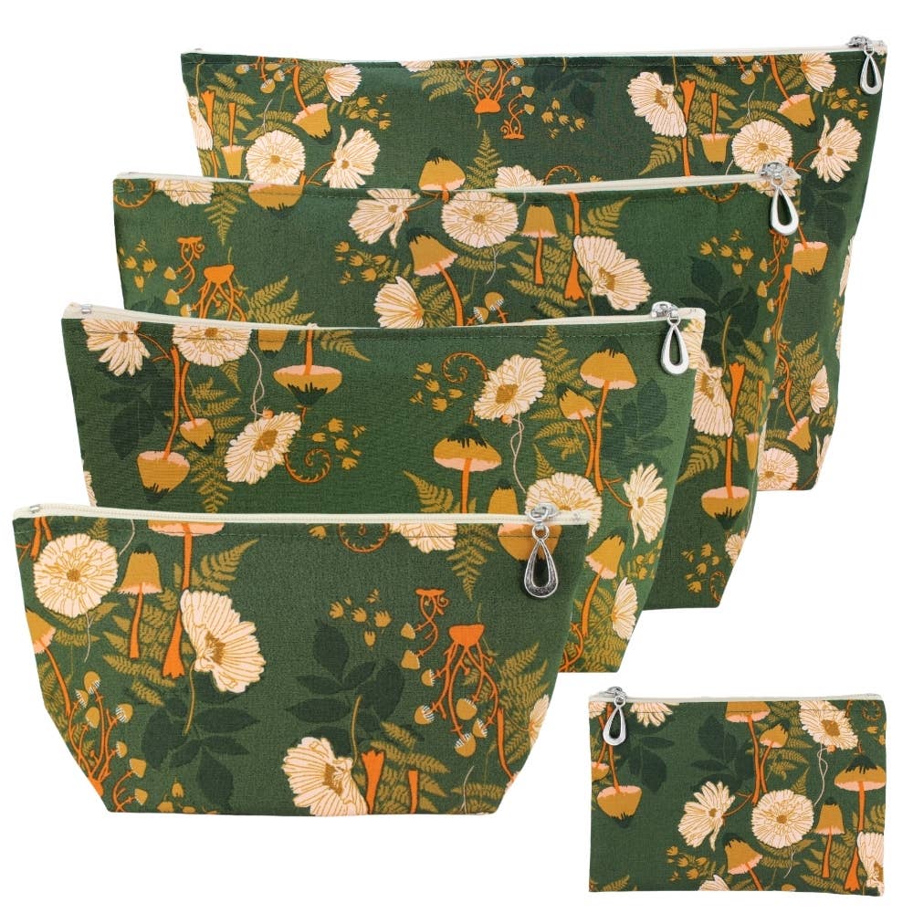 Dana Herbert – bolsa de maquilhagem e cosméticos por atacado – Conjunto de Bolsas de Maquilhagem - S, M, L, XL + Moeda (Poupe $4,75)4