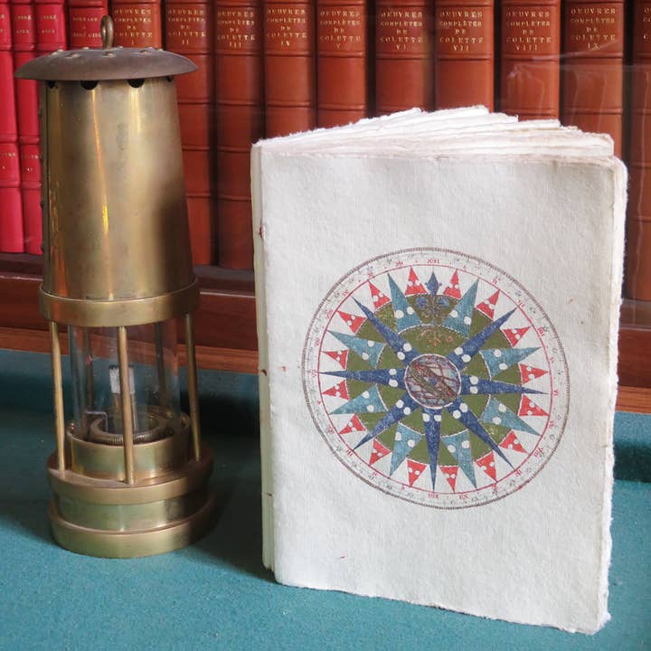 Epigram - Wholesale Notebook - Wind rose and sea compass parchment paper notebook
