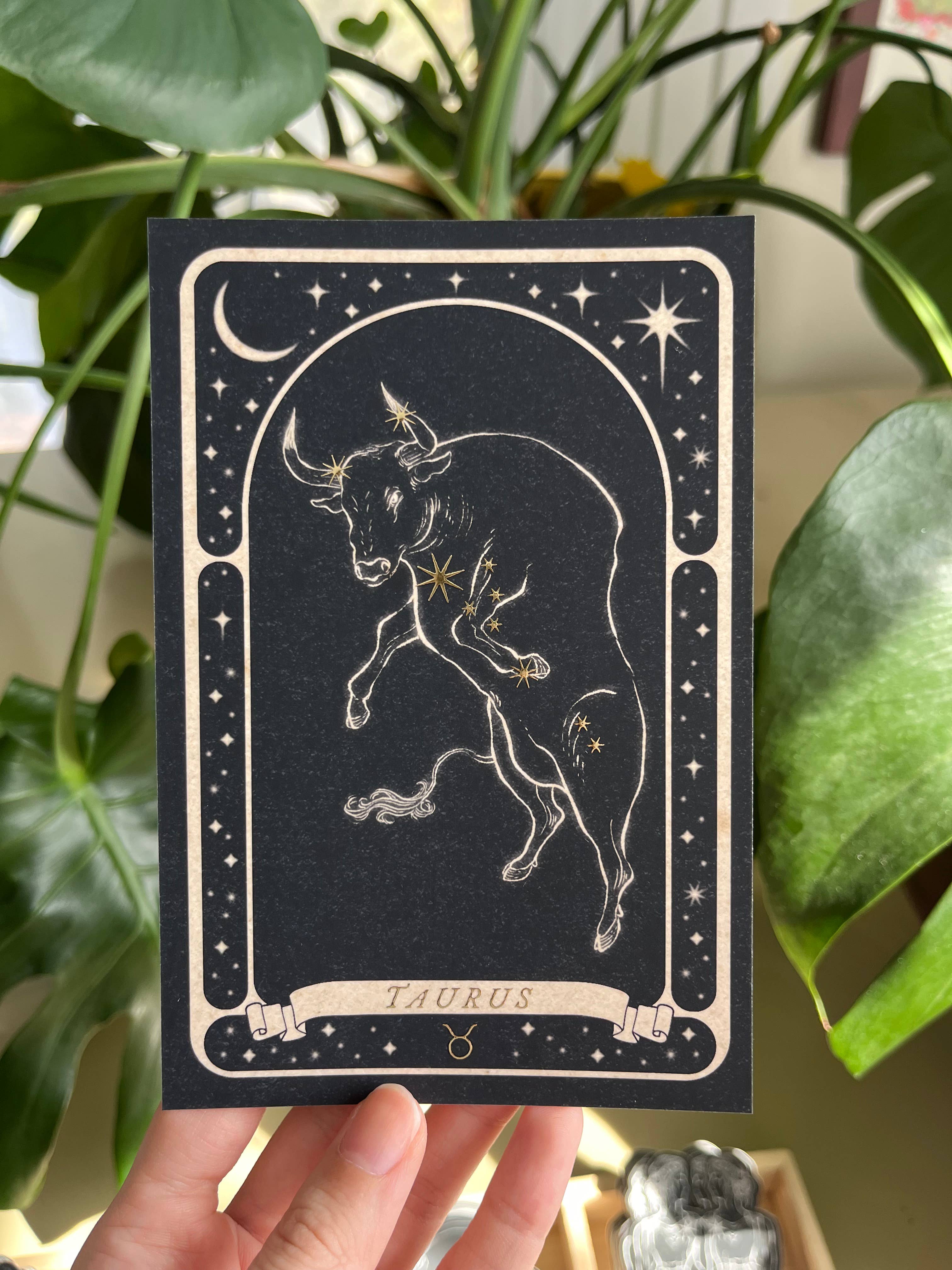Lauren Noel Studio - Wholesale Postcard - Zodiac Gold Foil Postcard3