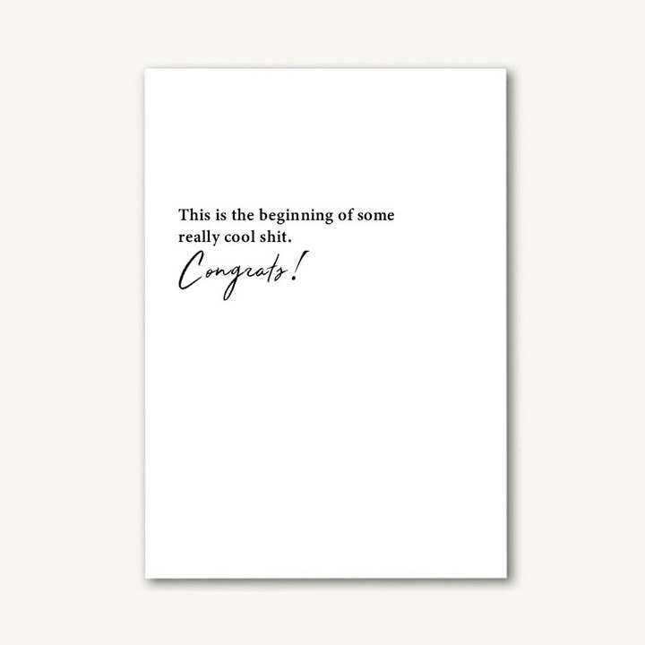 This is the Beginning Greeting Card for wholesale by Mos Def Ink™