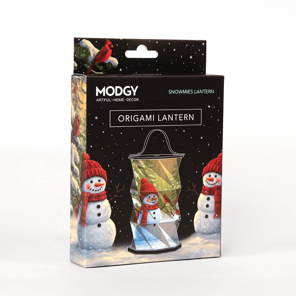 Modgy - Wholesale Lantern - Modgy Snowmies Origami Lantern 1