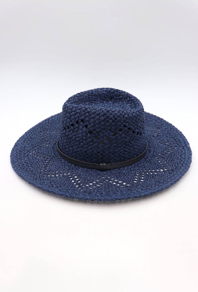 LIL' MOON - Wholesale Strohoed - Dames - Lichte fedora-hoed met brede rand, verstelbaar één maat1