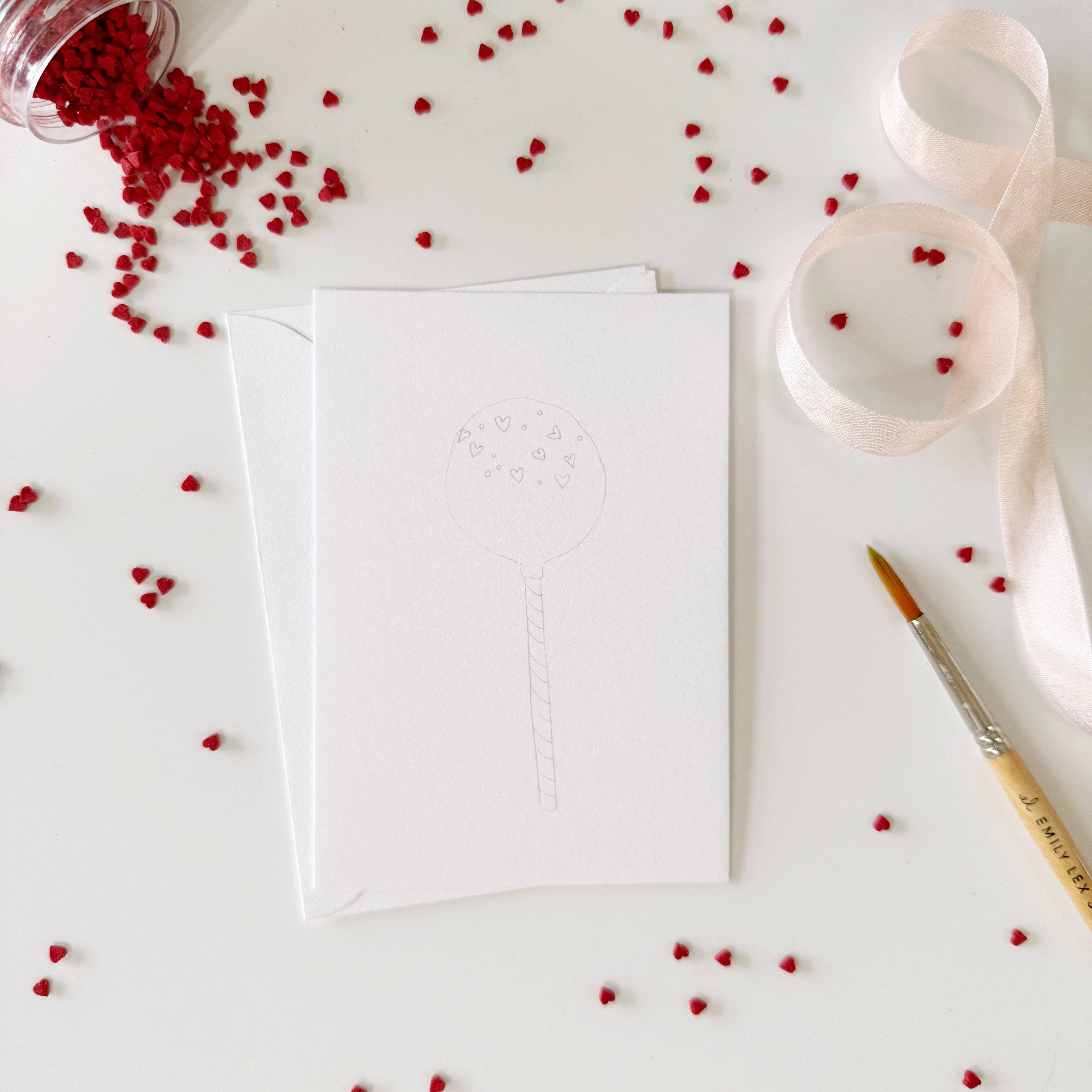 emily lex studio - Wholesale Stationery/Notecard Set - sweet treats paintable valentines7