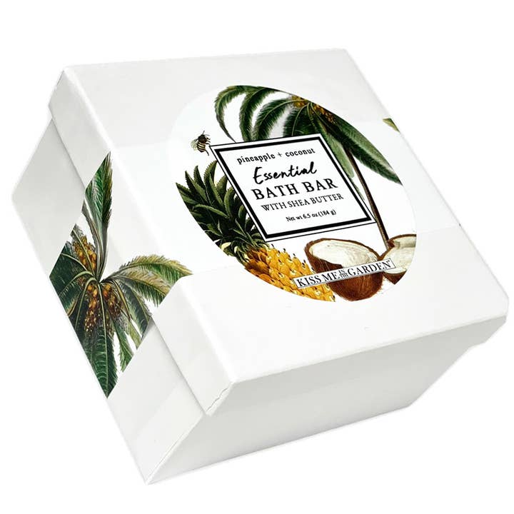 Pineapple Coconut Bath Bar 6.5 oz for wholesale by Kiss Me in the Garden