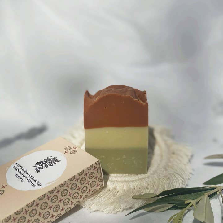Le nom des fleurs - Wholesale Bar Soap - Surgras soap with 3 clays3
