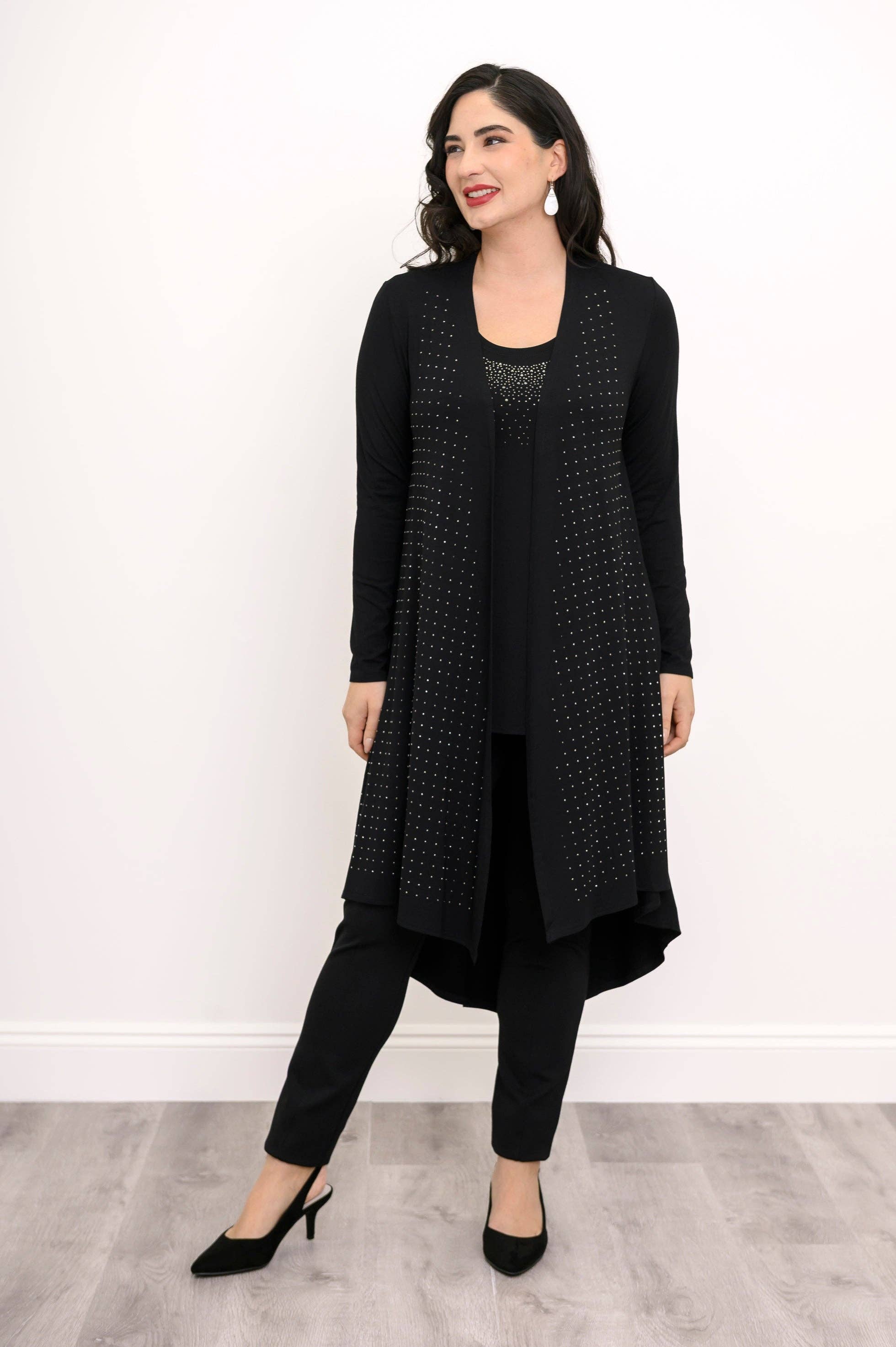 Blue Sky Clothing Co LLC – wholesale Jacka - Dam – Priscilla Jacka, Svart Diamant, Bambu8