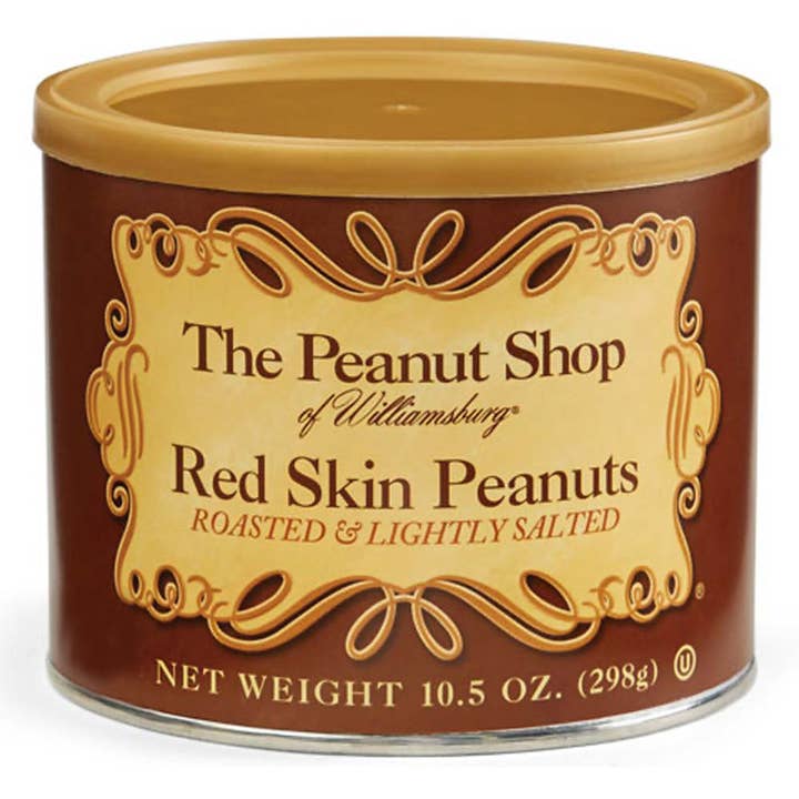 The Peanut Shop of Williamsburg - Wholesale Nuts - 10.5 oz. Red Skin Virginia Peanuts