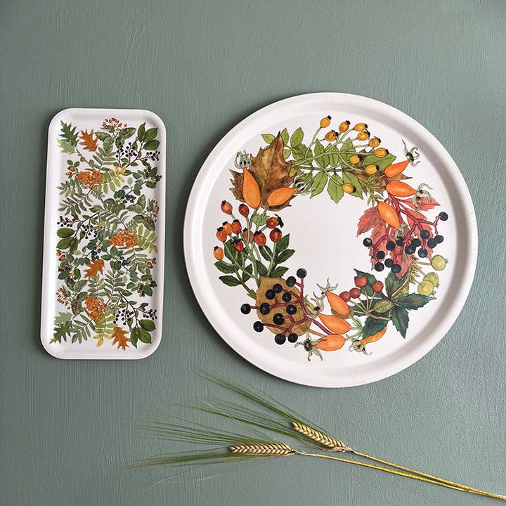 Koustrupco - Wholesale Serving Tray - Autumn - wood serving tray 32x15 cm - Made in Europe 3