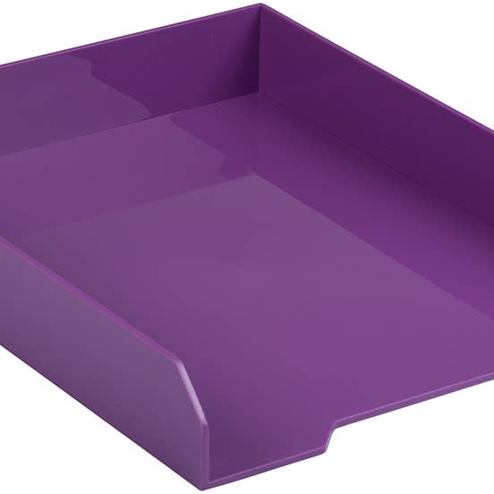 Plateaux à papier empilables, violet, plateau à documents de bureau, 1/paquet pour la vente par JAM PAPER