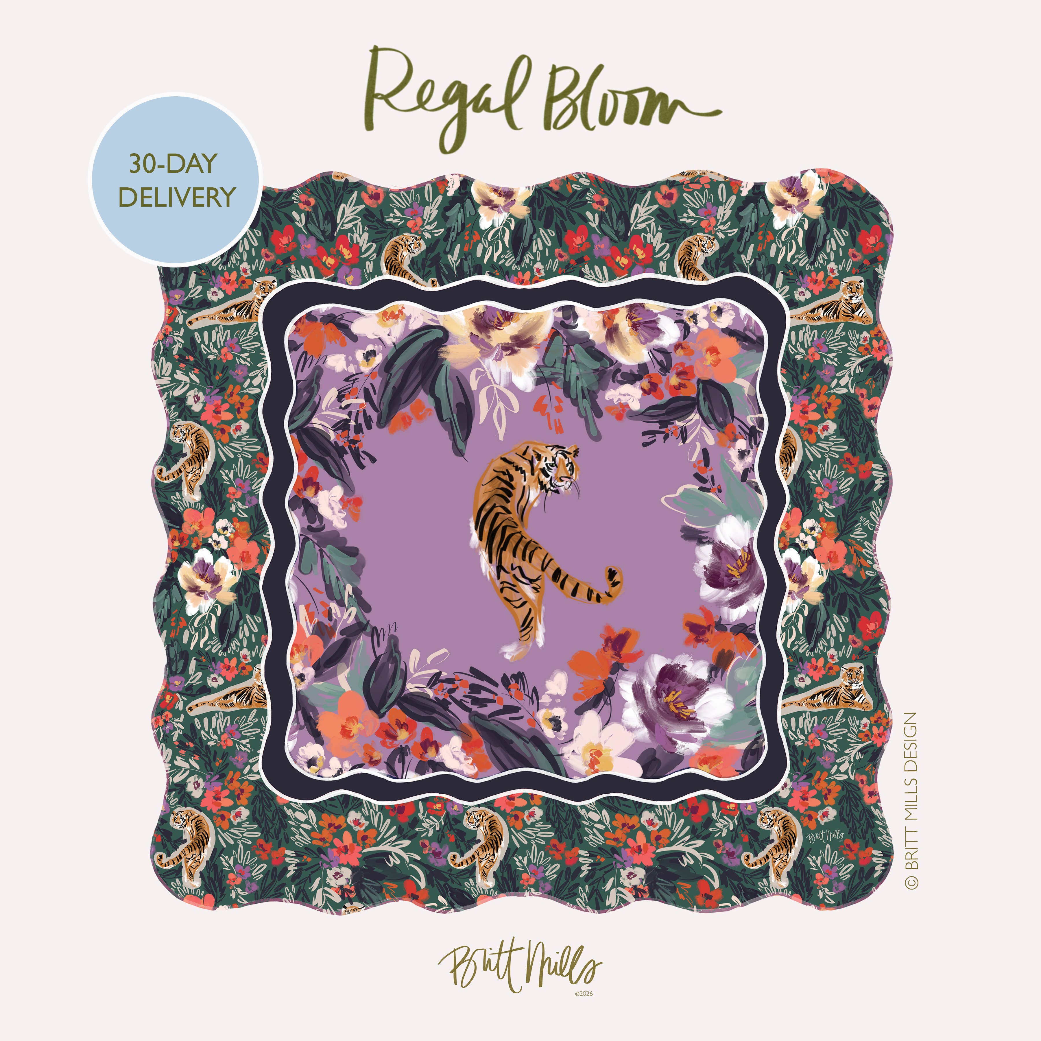 Britt Mills Design - Wholesale Decorative Tabletop Object - Britt Mills Mahjong Mats - MULTIPLE PRINTS (Non-Neoprene)9